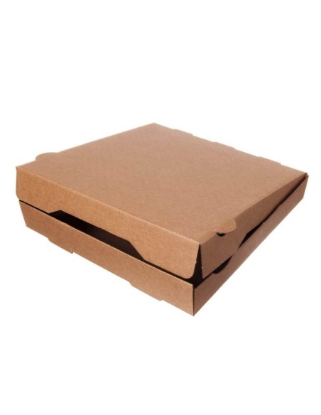 ? Cajas para Pizza Kraft 40x40x4 cm. | Envases para Pizzerías.