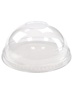 ▶️Tapa cúpula para vaso PET sin agujero 95mm (100 Uds.)
