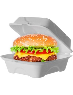 ▷ Caja para Hamburguesa Biodegradable - Envío gratuito 24 Horas.