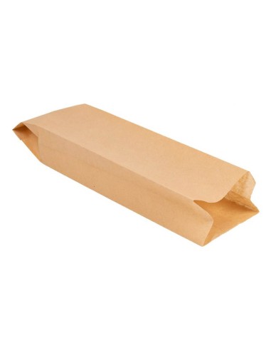 ▶️Bolsa para Pan de papel bio Kraft (11X56+7cm) - Bolsas de panadería