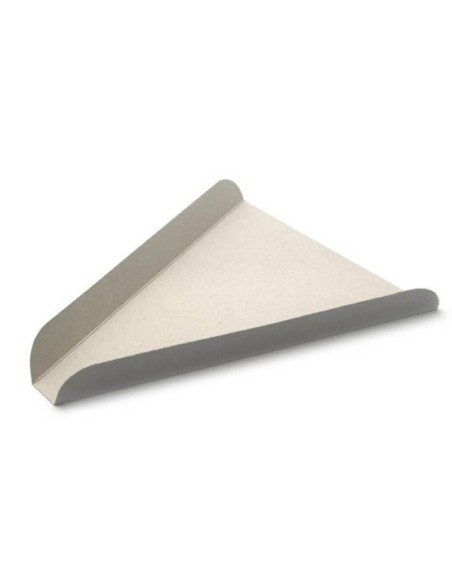 ▶️ Fatia de pizza branca 230X182x25 mm (2000 Unidades) - Bandejas de papel