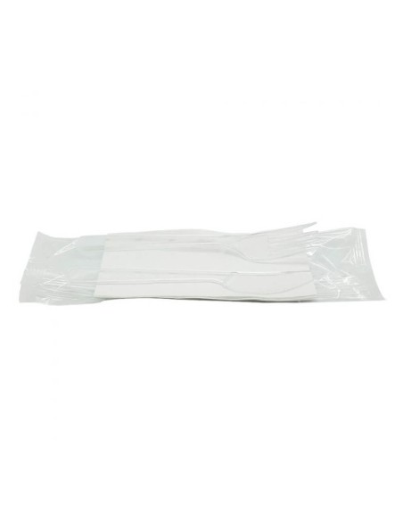 PACK CUBIERTOS REUTILIZABLES TRANSPARENTES (3 PIEZAS)