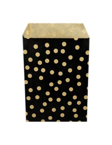 ▷ Bolsa Sobre Regalo Lunares Negra 8X13 cm. (250 Uds.) - Envío 24h