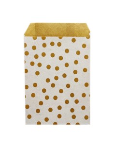 ▷ Bolsa Sobre Regalo Lunares  Blanca 21X38+7 cm. (250 Uds.) - Envío 24h