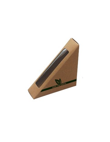 EMBALAGEM PARA SANDUÍCHE DE PAPEL 123X123X52 mm (400 Unidades)