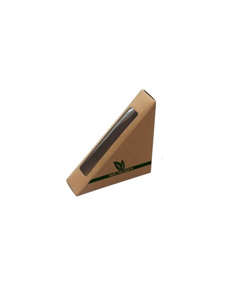 EMBALAGEM PARA SANDUÍCHE DE PAPEL 123X123X52 mm (400 Unidades)