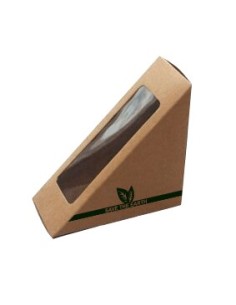 EMBALAGEM PARA SANDUÍCHE DE PAPEL 123X123X72 mm (400 Unid.) 2