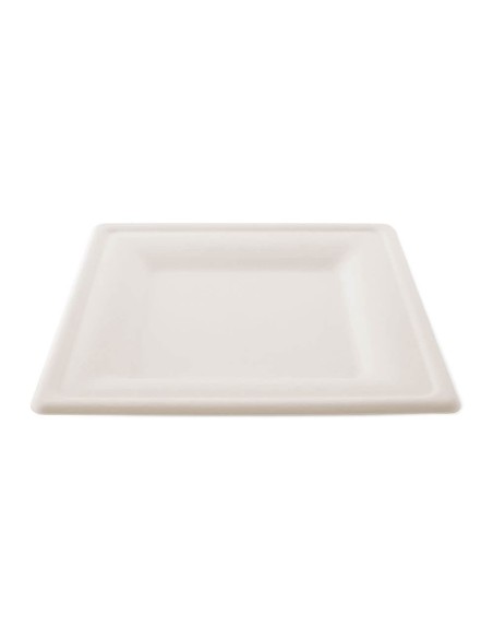 ▷ Prato Quadrado Fibra 20x20 cm - Envases del Mediterráneo