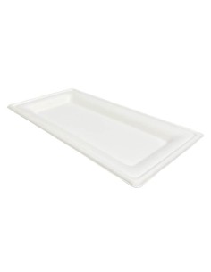 ▷ Bandeja Fibra Rectangular 26x13 cm - Envases del Mediterráneo