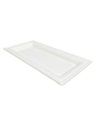 ▷ Bandeja Fibra Retangular 26x13 cm - Envases del Mediterráneo