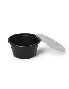 ▷ Recipientes de Plástico para Molhos Pretos 50 cc - Entrega em 24h.