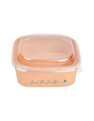 ▷ Saladeira de Papel Quadrada 500 cc - Entrega em 24h.