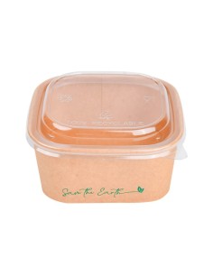 ▷ Saladeira de Papel Quadrada 650 cc - Envio 24h.