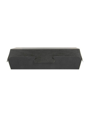 ▷ Caja bocadillo negra 26,5X12,2X7 cm. – Envío 24h.