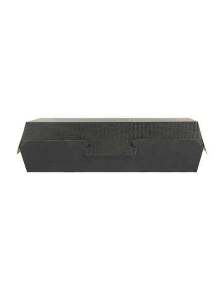 ▷ Caja bocadillo negra 26,5X12,2X7 cm. – Envío 24h.