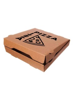 ▶️Caixa para pizza biodegradável Kraft 260x260x40mm
