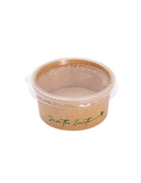 ▷ Molheira de Cartão Kraft 60 ml / 2 OZ + Tampa – Envio 24h.