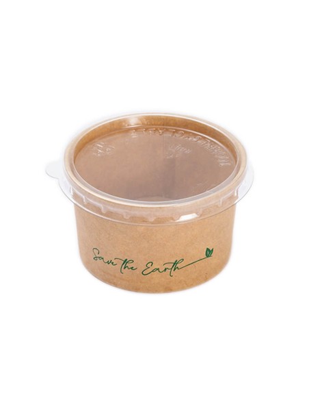 ▷ Molheira de Cartão Kraft 90 ml / 3 OZ + Tampa – Envio 24h.