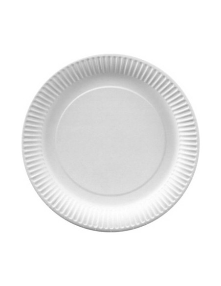 ▶️ Plato de Papel Económico Antigrasa 22 cm. (50 Uds.) - Envío 24h.