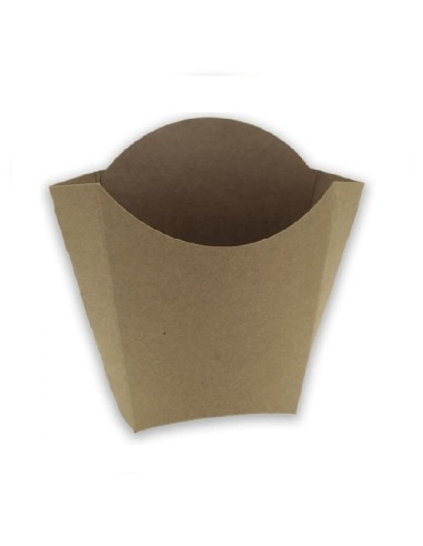 ▷ Caixa de Papel Kraft para Fritos 8,3x13x12,5 cm - Envio Gratuito 24H.
