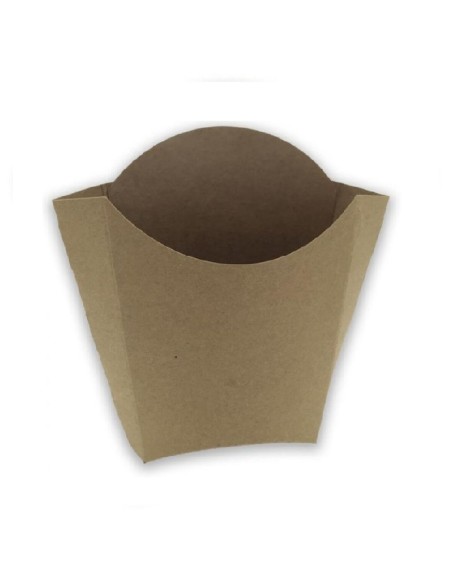 ▷ Petaca de Papel Kraft Para Fritos 8,3x13x12,5 cm- Envío Gratuito 24H.