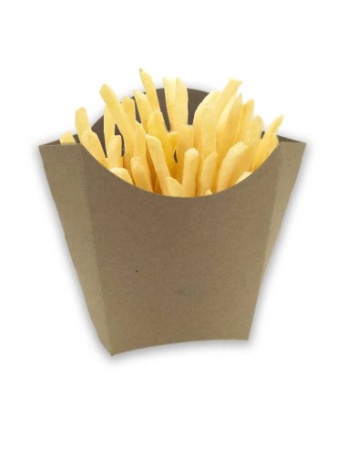 ▷ Caixa de Papel Kraft para Fritos 8,7x13,3x17 cm - Envio Gratuito 24H.