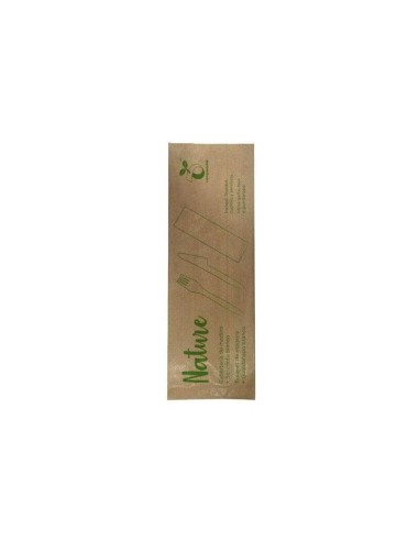 ▷ Set cubiertos de madera (tenedor+cuchillo+servilleta) desechables - Envío gratuito 24 horas.