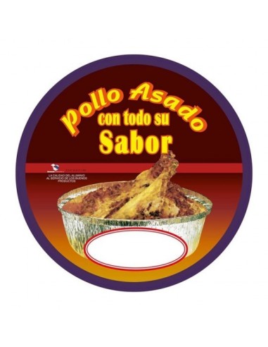 ▷ Tampa de Cartão para Embalagens de Alumínio para Frango - Envio em 24h.