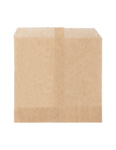 ▷ Bolsa Kraft antigrasa 12x12 cm. - Envío 24h.
