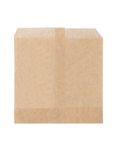 ▷ Saco Kraft anti-gordura 12x12 cm. - Entrega em 24h.