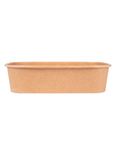 ▶️ Envase Rectangular Papel Kraft 500 cc - Envío 24h.