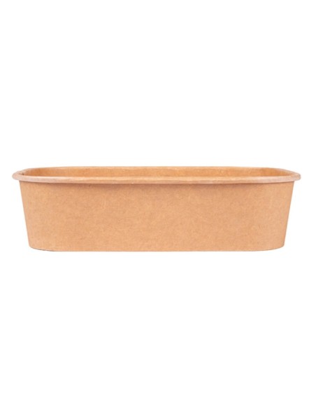 ▶️ Envase Rectangular Papel Kraft 500 cc - Envío 24h.