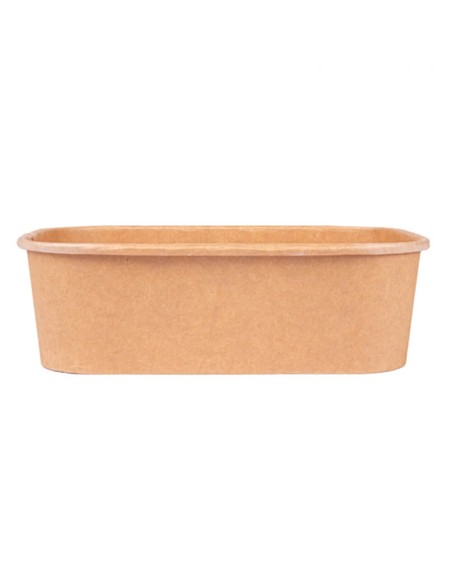 ▶️ Envase Rectangular Papel Kraft 750 cc - Envío 24h.