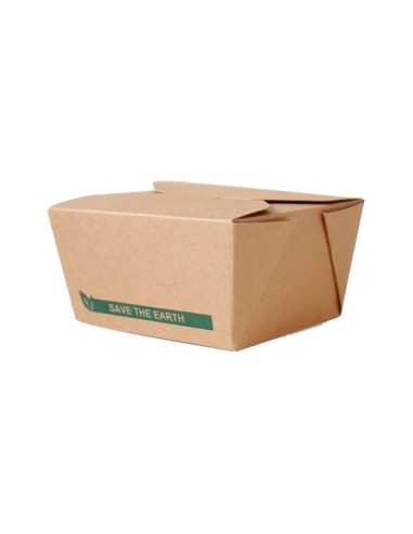 Caixa de Papel Americana para Comida 900 cc - Envio 24h.