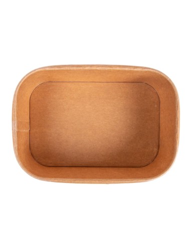▶️ Envase Rectangular Papel Kraft 750 cc - Envío 24h.