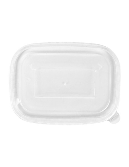 ▶️ Tampa de Recipiente Retangular de Papel Kraft 500/750/1.000 cc. Envio em 24 horas.