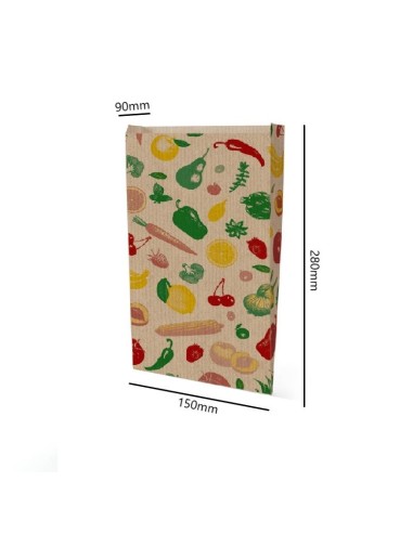 ▶️Bolsa para fruta antihumedad 15x28+9cm (200 Uds) - Bolsas para frutería