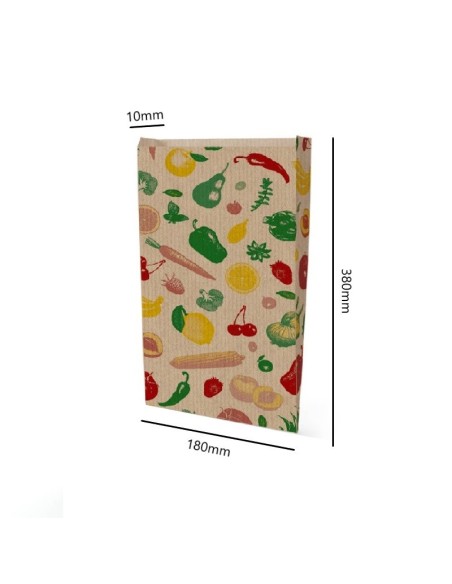 ▶️Sacola para frutas antiumidade 18x38+10cm (200 Unidades) - Sacolas para frutaria