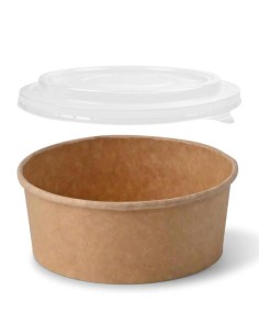 ✅ Pack Ensaladera de Papel Kraft 750 cc + TAPA - Envío Gratuito 24h.