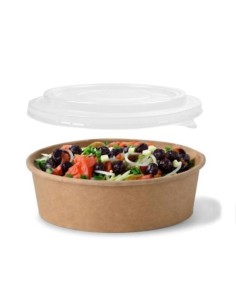 ✅ Pack Ensaladera de Papel Kraft 1.300 cc + TAPA - Envío Gratuito 24h. 2