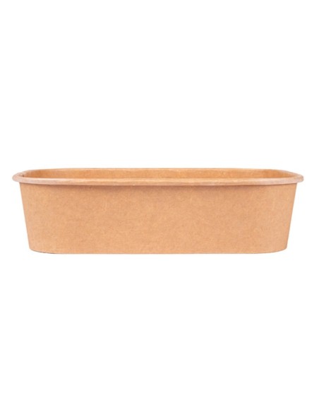 ▶️ Pack Envase Rectangular Papel Kraft 500 cc - Envío 24h.
