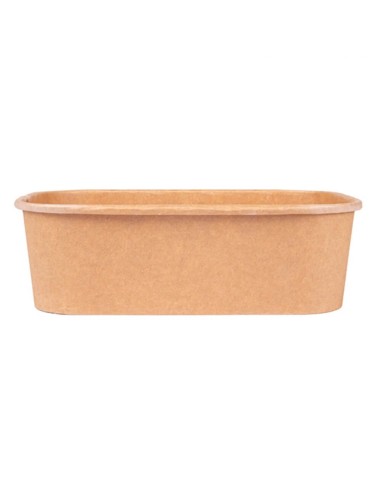 ▶️ Pack Envase Rectangular Papel Kraft 750 cc - Envío 24h.
