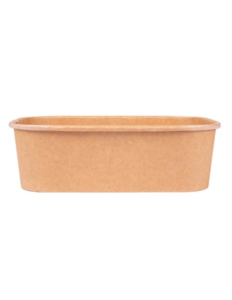 PACK ENVASE RECTANGULAR KRAFT 750 cc + TAPA (300 Uds.)