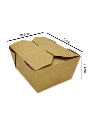 ✅ Caixa Americana de Papel Kraft 800 ml - Envio em 24 h.