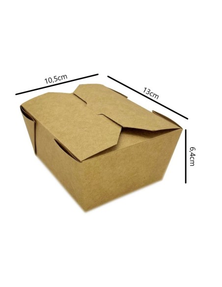✅ Caja Americana de Papel Kraft 800 cc - Envío 24 h.
