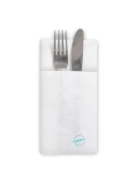 SERVILLETAS CANGURO BLANCAS 40x40 CM (50 Uds.)