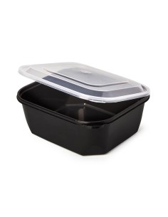 ▷ Envase de Plástico Negro 500 cc para Microondas - Envío 24 h.