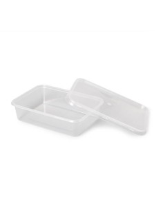 ▷ Envase Rectangular Económico 500 cc PP con Tapa - Envío 24h.