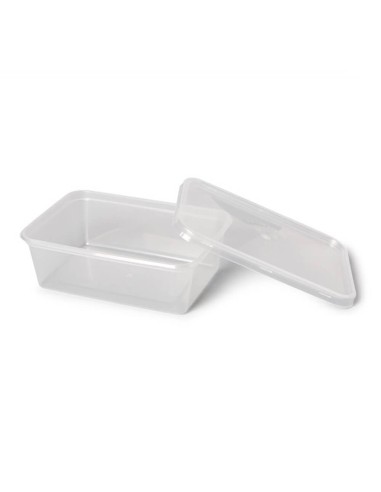 ▷ Envase Rectangular Económico 650 cc PP con Tapa - Envío 24h.