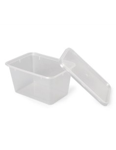 ▷ Envase Rectangular Económico 1.000 cc PP con Tapa - Envío 24h.